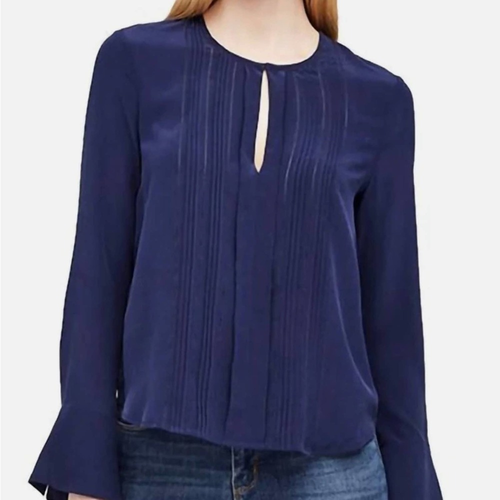 - L'Agence "Simone" Flare Cuff Silk Blouse EUC SZ XS